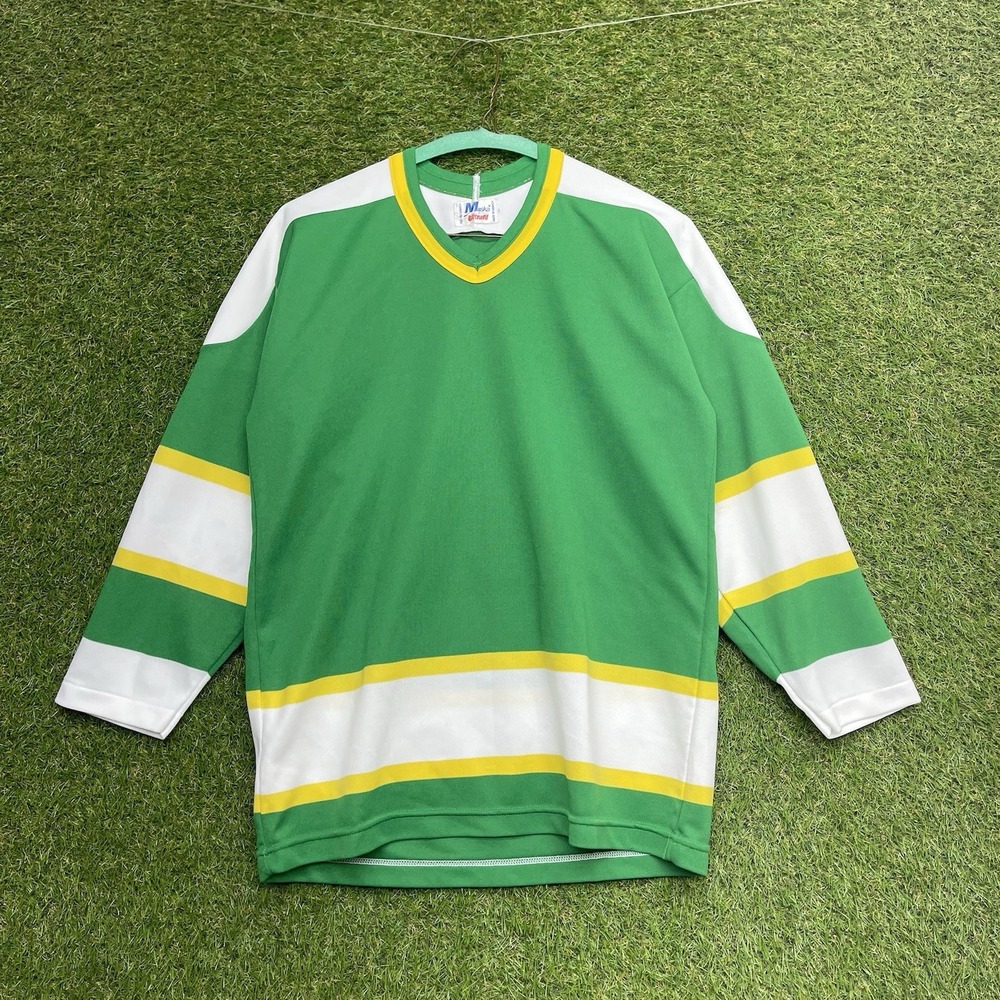 Vintage Minnesota North Stars Jersey Youth Large Blank Maska Ultrafil Colorway